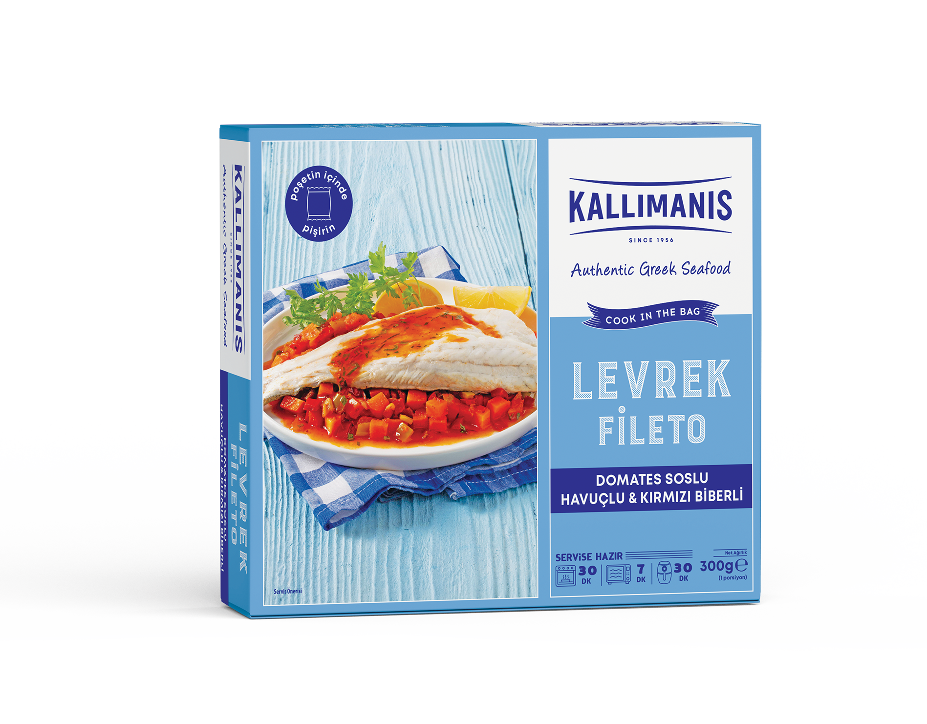 Kallimanis Cook In The Bag Levrek Fileto - Domates Soslu, Havu�lu ve K�rm�z� Biberli