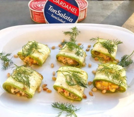 Dardanel Ton Salata Mısırlı Kabak Ruloları