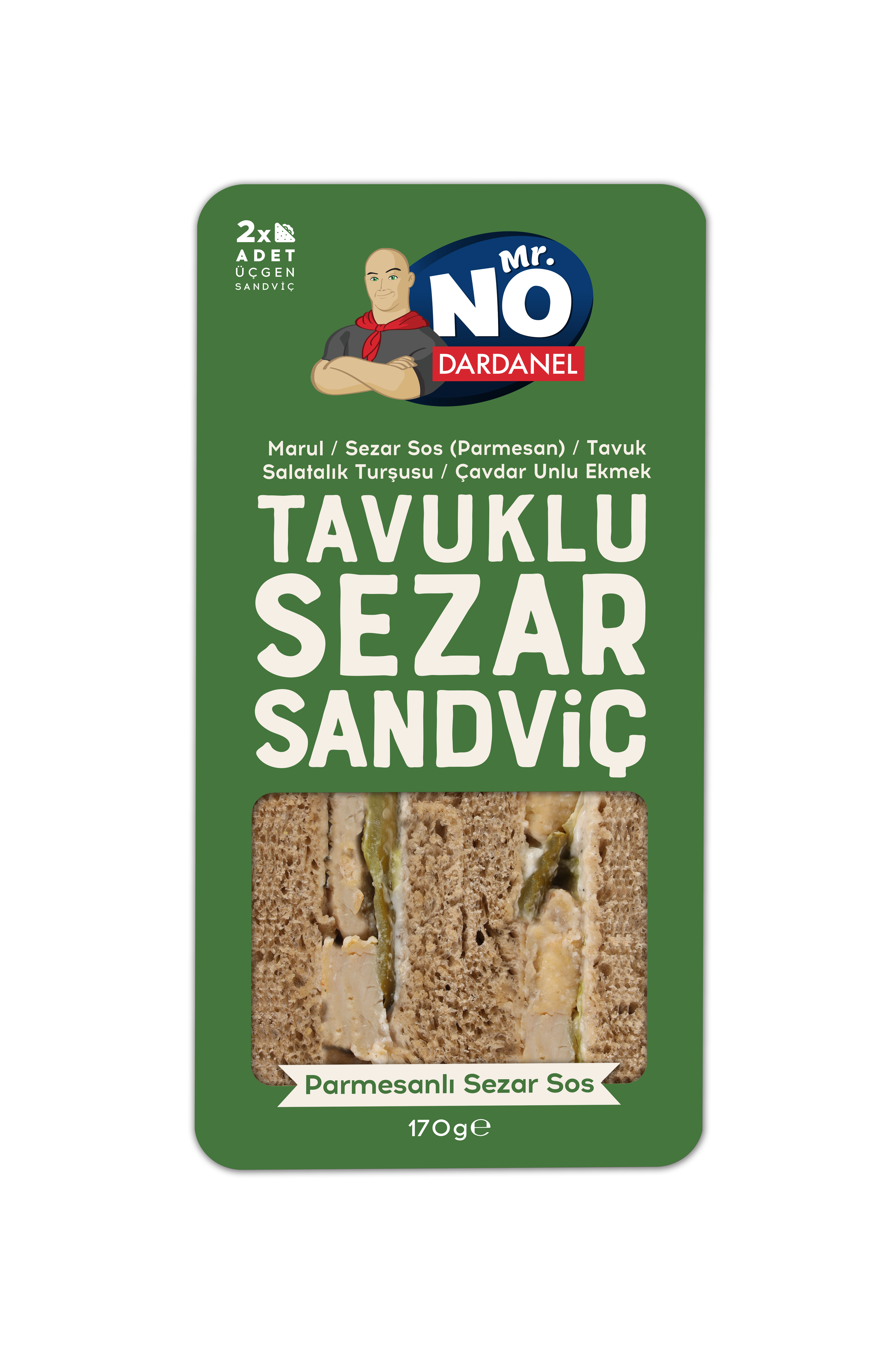Sezar Soslu Tavuklu Sandvi