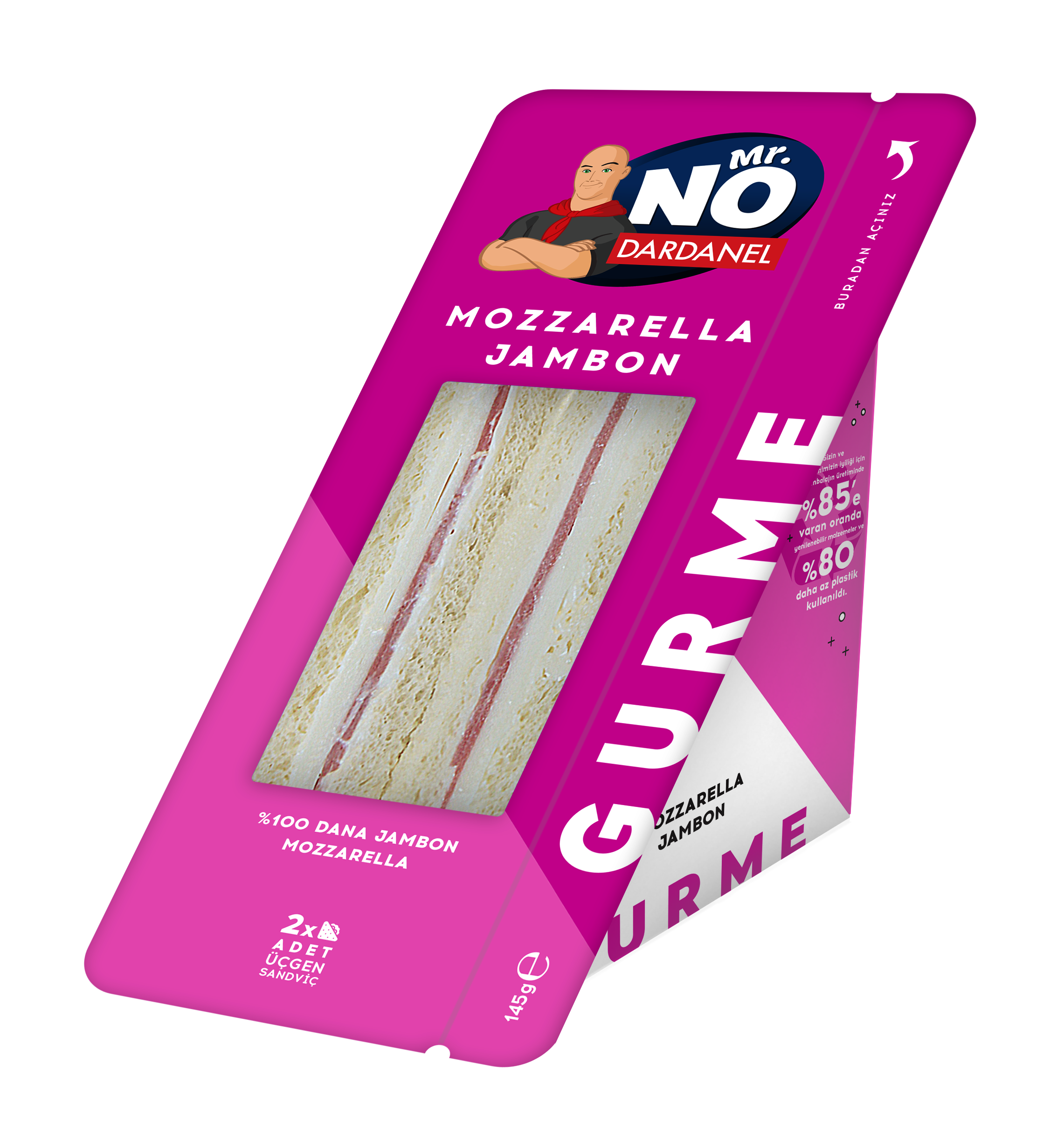 Gurme Mozarella Peynirli Dana Jambonlu Sandvi