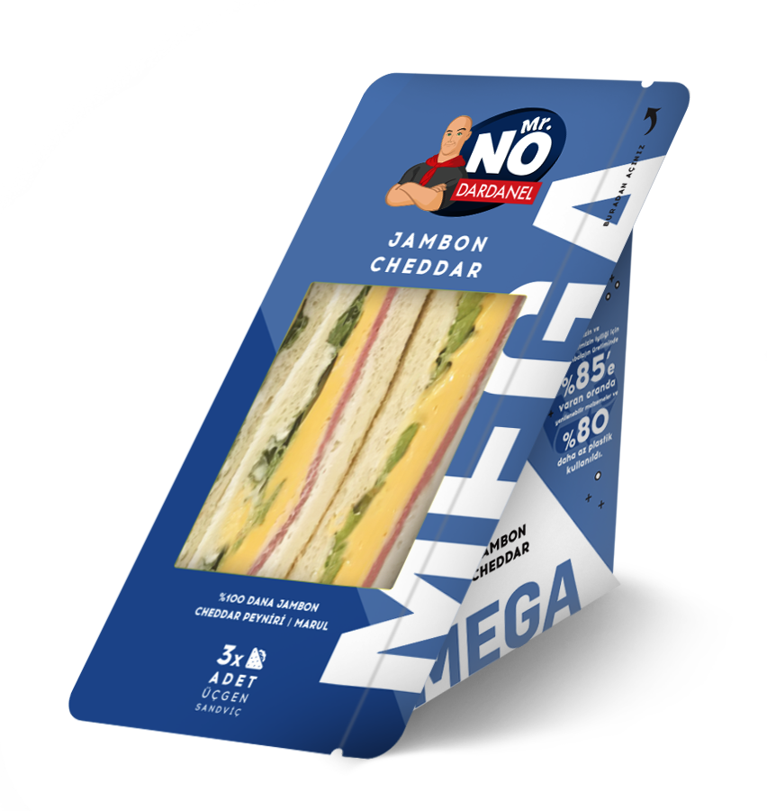 Jambon Cheddar Mega Sandvi